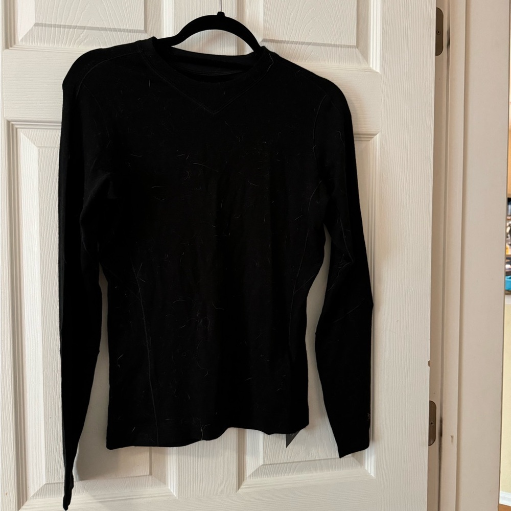 RHO merino wool LS crew top